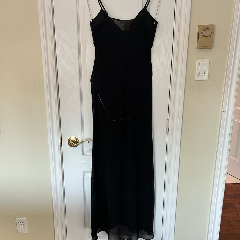 La Vie En Rose Black Slip Dress - Picture 7 of 9